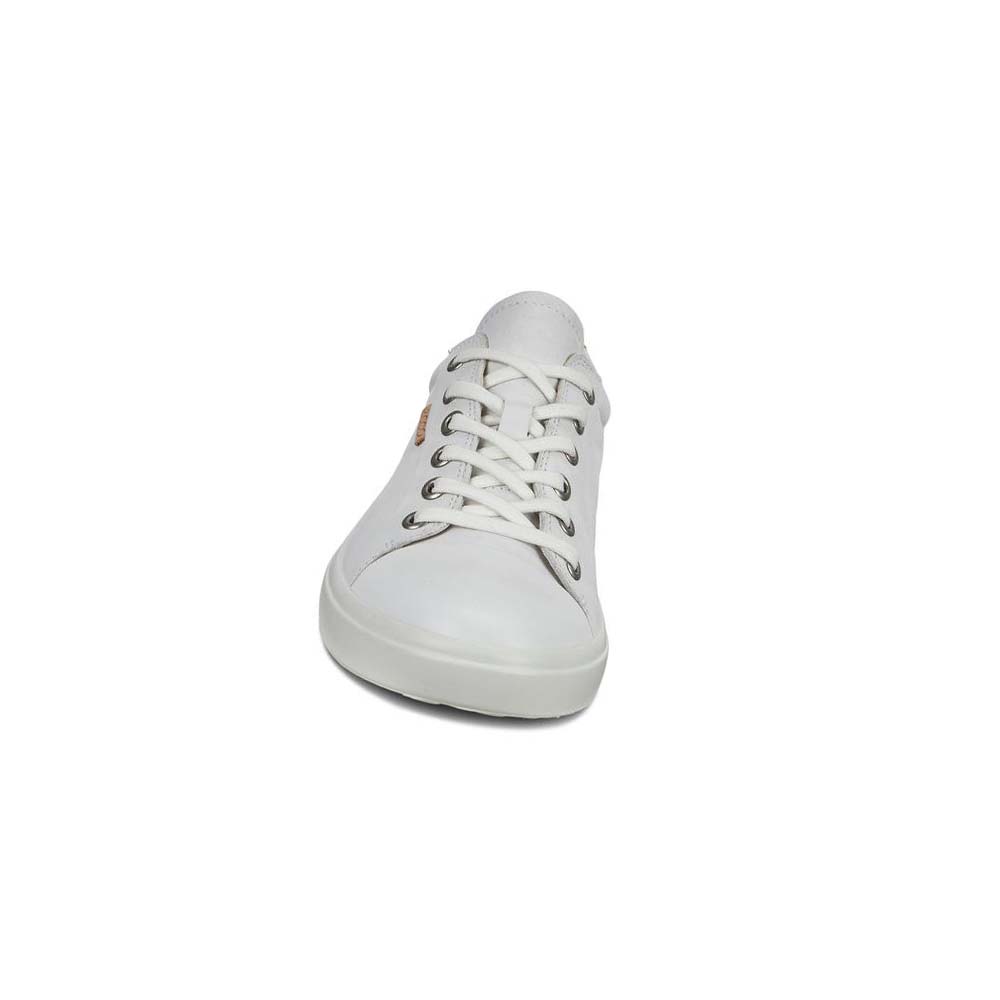 Ecco Soft 7 Wedge Joggesko Dame Hvite | NO 247MQZ